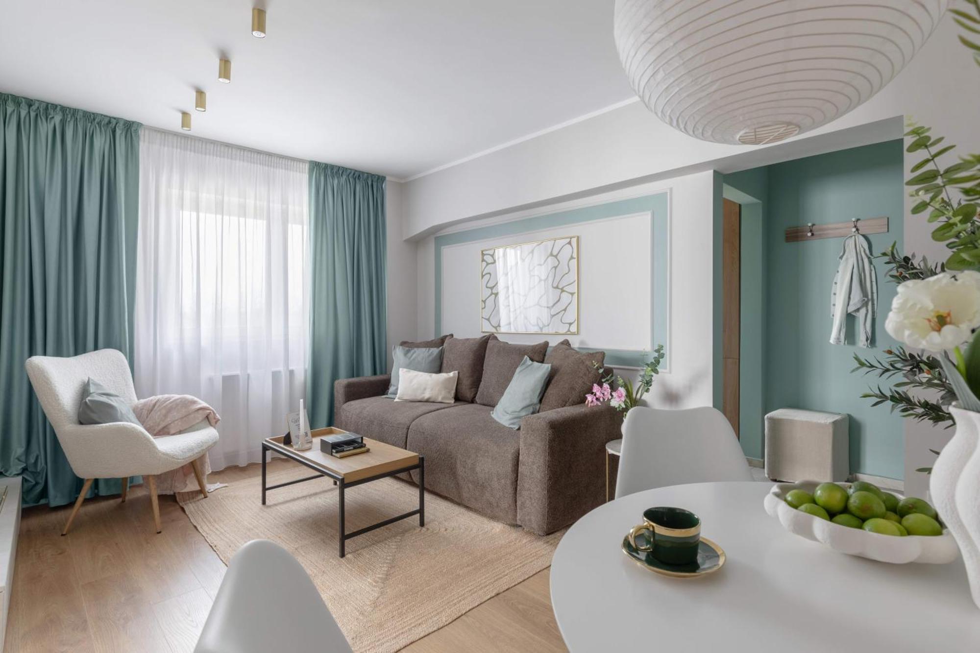 Holt - Sublime Minty Green 1Br On The Park Bucarest Esterno foto