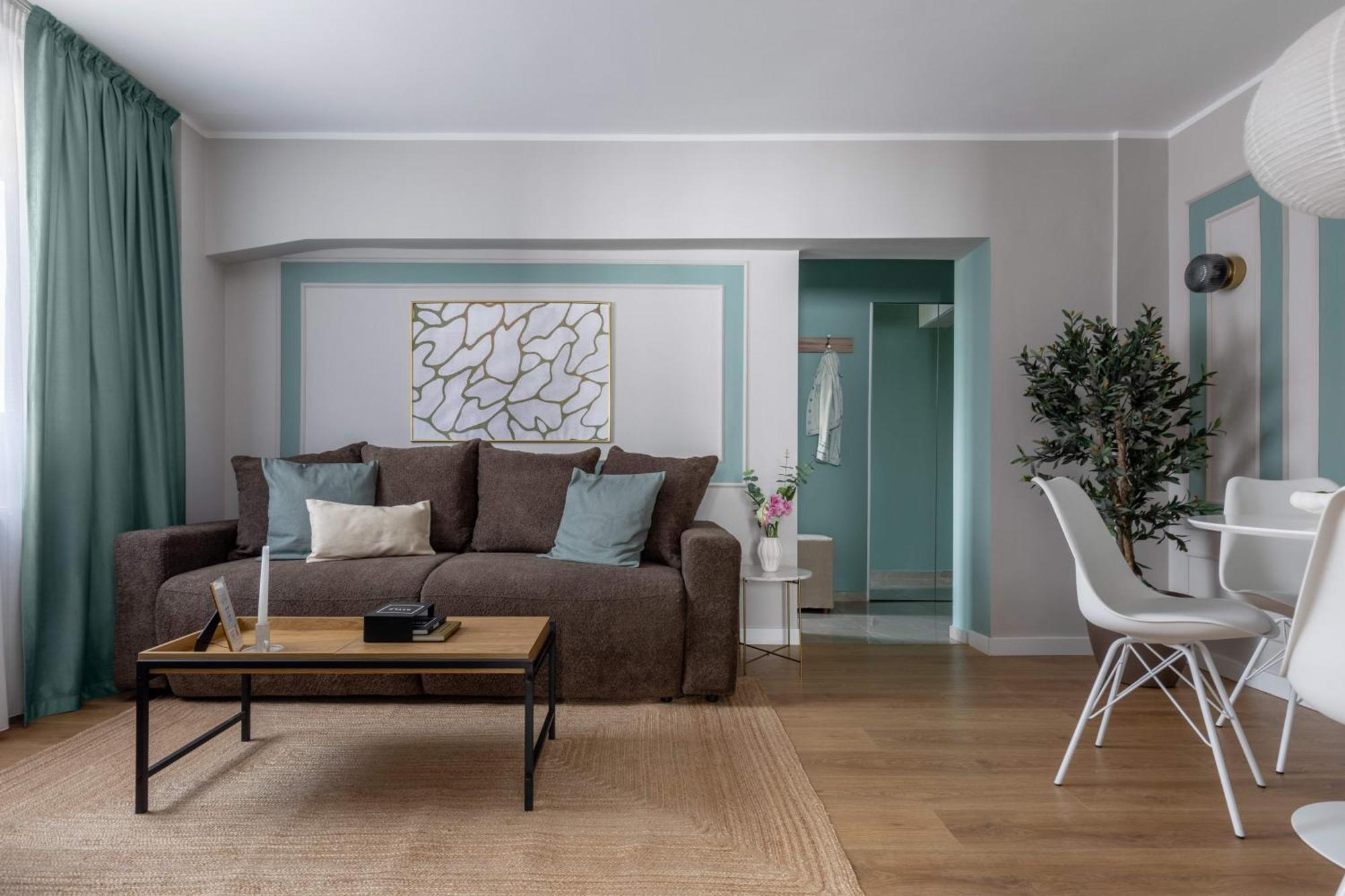 Holt - Sublime Minty Green 1Br On The Park Bucarest Esterno foto